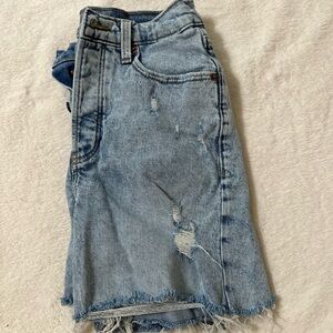 Old Navy Light Blue High Waist Denim Shorts